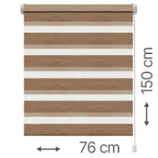 Gardinia Mini zebra roló - sávroló oldalfeszítéssel (Z728 mokka) ablakra: 76x150 cm lakástextília