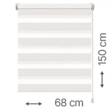 Gardinia Mini zebra roló - sávroló oldalfeszítéssel (Z740 natúr, csíkos) ablakra: 68x150 cm lakástextília