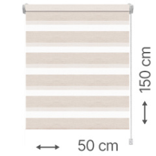 Gardinia Mini zebra roló - sávroló oldalfeszítéssel (Z742 mokka, csíkos) ablakra: 50x150 cm lakástextília