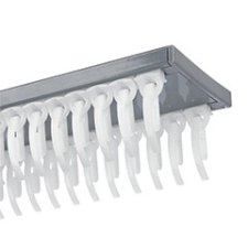 Gardinia Slim-Line alumínium függönysín szett (szürke) - 2 sor - 150 cm karnis, függönyrúd