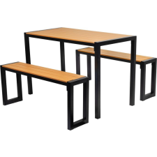  GARDIVA kerti asztal + 2 pad garnitúra kerti bútor