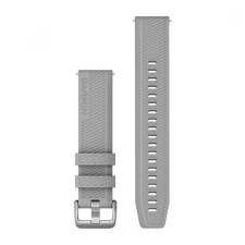 Garmin Approach S40 óraszíj 20 mm szürke szilikon rozsdamentes csat (Quick Release) okosóra kellék