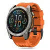  GARMIN FENIX 5X / 5X PLUS / 6X / 6X PRO / 7X / 8 (51 mm) okosóra szilikon szíj - TECH-PROTECT narancssárga szilikon szíj ﻿