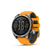 Garmin Fenix 8 47mm AMOLED Sapphire, Titanium, narancs/grafit szilikon szíjjal (ED XD) (010-02904-11) (010-02904-11)