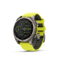 Garmin Fenix 8 47mm Sapphire Solar Titanium neonsárga okosóra