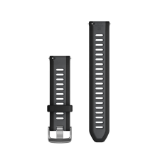 Garmin Forerunner 165 óraszíj 20mm fekete-szürke (Quick Release) okosóra kellék