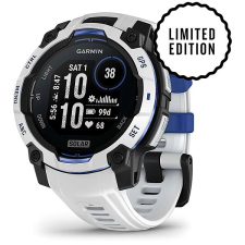 Garmin Instinct 3 45mm Solar Whitestone/Bolt Blue band okosóra