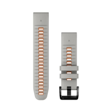 Garmin Óraszíj 22 mm szürke/narancs szilikon (QuickFit) okosóra kellék