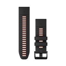 Garmin Óraszíj 26mm fekete/piros szilikon (QuickFit) okosóra kellék