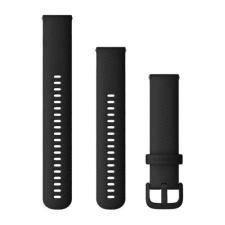 Garmin Quick Release fekete szilikon óraszíj 20mm (010-13021-03) óraszíj