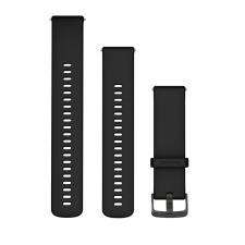 Garmin Venu 3 óraszíj 22mm fekete szilikon (Quick Release) okosóra kellék