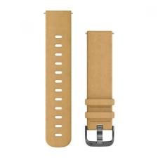Garmin Vivomove HR 20mm mustársárga bőr szürke csat (szarvasbőr) (Quick Release) okosóra kellék