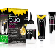 Garnier Olia Big Kit tartós hajfesték árnyalat 2.0 Black Diamond hajfesték, színező