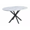  Gaston Bővíthető Kerek Étkezőasztal Márvány Hatású Fehér Lappal