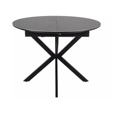  Gaston Ceramic Kör Alakú Bővíthető Étkezőasztal Matt Szürke Kerámia Lappal bútor