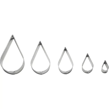 Gastro Sütemény kiszúró forma, Csepp, 5 db sütés és főzés