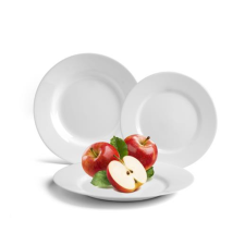 GastroLine Lapostányér 25 cm - Fehér (24 db) (1200GAS013) tányér és evőeszköz