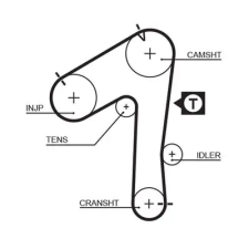 Gates Fogasszíj 5483XS autóalkatrész