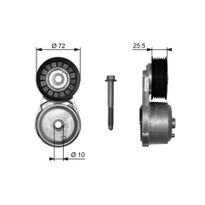 Gates Szíjfeszítő, hosszbordás szíj GATES T38103 autóalkatrész