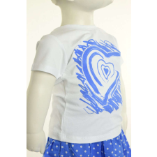 Gatti lány Póló - Szív #fehér-kék gyerek póló