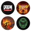 Gaya Doom: Eternal prémium poháralátét szett (4 db)