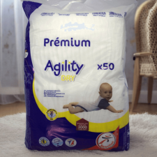 Gazdaságos pelenka Prémium Agility dry gazdaságos nadrágpelenka 3-6 kg - Mini (50 db) pelenka