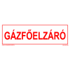  Gázfőelzáró - utánvilágító műanyag, 250*80