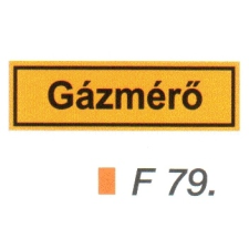  Gázmérö F79 információs címke