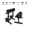 Gazo Fitness GazoFitness® Fix Edzőpad-Állvány-Hardcore Set 66kg