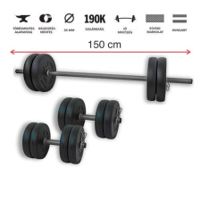 Gazo Fitness GazoFitness® Hardcore Szett 45 Kg /150 cm hosszú rúddal/ súlyzórúd