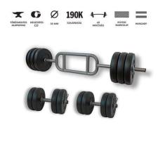 Gazo Fitness GazoFitness® Hardcore Szett Bicepsz-Tricepsz Rudas 55 Kg súlyzórúd