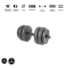  GazoFitness állítható 15 kg-os kézi súlyzó ( menetes súlyzórúddal)