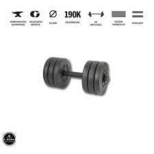 GazoFitness kézi súlyzó 1×8,5kg (össz: 8,5kg) menetes súlyzórúddal kézisúlyzó
