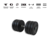 GazoFitness - Magyar súlyzó GazoFitness® Kézi Súlyzó 16 Kg