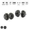 GazoFitness - Magyar súlyzó GazoFitness® Kézi Súlyzó 2 x 8 Kg (Össz:16Kg)