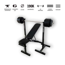 GazoFitness - Magyar súlyzó GazoFitness®Mobil Állvány +Dönthető Pad+ Kétkezes súlyzó /Össz 37kg/ kézisúlyzó