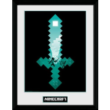 GB eye Minecraft - Gyémánt kard keretes poszter ajándéktárgy