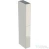 Geberit ACANTO 22x47,6x173 cm-es 2 fiókos magas szekrény,2 rekesszel,matt homokszürke/homokszürke fényes üveg 500.638.JL.2