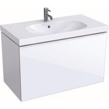 Geberit Acanto szekrény 89x47.5x53.5 cm Függesztett, mosdó alatti fehér 500.612.01.2 fürdőszoba bútor