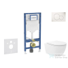Geberit Duofix falra szerelhető WC szett, Kielle Oudee Vortex WC soft close ülőkével, Geberit Sigma 01 alpesi fehér nyomólappal SANI11CA3184B