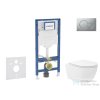 Geberit Duofix falra szerelhető WC szett, Kielle Oudee Vortex WC soft close ülőkével, Geberit Sigma 01 matt króm nyomólappal SANI11CA1155B