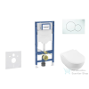 Geberit Duofix falra szerelhető WC szett, Villeroy &amp; Boch Subway 2.0 CeramicPlus WC soft close ülőkével, Geberit Sigma 01 alpesi fehér nyomólappal SANI11CK3108