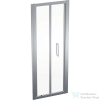 Geberit GEO 90x190 cm-es harmonikaajtó átlátszó üveggel,Reflex vízlepergető réteggel,ezüst kerettel, 560.126.00.2