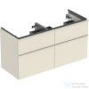 Geberit iCON 118,4x47,6x61,5 cm-es 4 fiókos alsószekrény dupla mosdóhoz,fényes homokszürke 502.309.JL.1