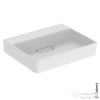 Geberit ONE 50x41 cm-es pultra ültethető mosdó csaplyuk-és túlfolyó nélkül,fényes fehér takarólappal,matt fehér 505.025.00.1