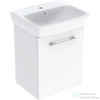 Geberit SELNOVA SQUARE 50x42 cm-es mosdó és 1 ajtós alsószekrény kombináció,fényes fehér 502.750.00.1