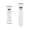 Gegeszoft Karl Lagerfeld and Choupette Apple Watch 38/40mm óraszíj fehér (KLAWMSLCKW)