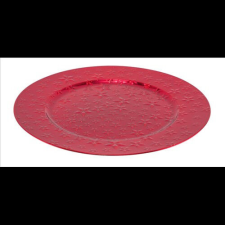 Gehlmann Műanyag dekortányér 32,5cm, csillagos, red tányér és evőeszköz