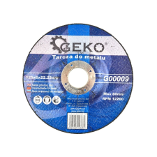 Geko Csiszolókorong fémhez 125mm x 6mm x 22.2mm G78218 csiszolókorong és vágókorong