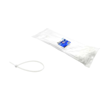 Geko Fehér nylon nyakláncok - 380x4,8mm UV 100 db, GEKO G17158 villanyszerelés